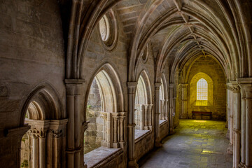Fototapeta premium claustro, construido entre 1317 y 1340, estilo gótico, catedral de Évora, Basílica Sé Catedral de Nossa Senhora da Assunção, Évora, Alentejo, Portugal