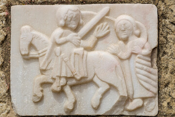 caballero, catedral de Évora,  Basílica Sé Catedral de Nossa Senhora da Assunção, Évora, Alentejo, Portugal