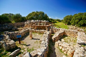 Talaiot techado.Yacimiento arqueologico de s' Hospitalet Vell. 1000-900 antes de Jesucristo.Mallorca.Islas Baleares. España. © Tolo