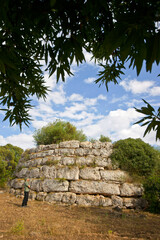 Talaiot circular de Sa Clova des Xot.Yacimiento arqueologico de Sa Canova de Morell.Artà.Mallorca.Islas Baleares. España. © Tolo