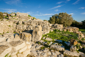 yacimiento talayotico de Son Fornes, Montuiri,  época talayótica (1300-123 a. C.)  Comarca de Es Pla , Mallorca, Spain © Tolo