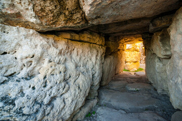 yacimiento talayotico de Son Fornes, Montuiri,  época talayótica (1300-123 a. C.)  Comarca de Es Pla , Mallorca, Spain © Tolo
