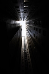 ビル街から見る光