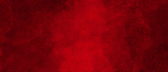 Fototapeta premium Detailed red grunge background. A vintage red background with a crisscross mesh pattern and grunge stains.