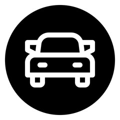 car glyph icon