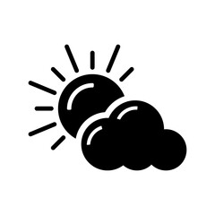 Weather icon, meteorology and climate symbol.