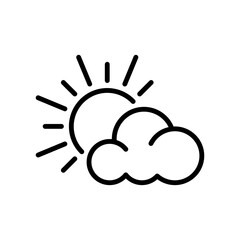 Weather icon, meteorology and climate symbol.