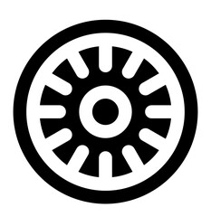 Obraz premium tire glyph icon