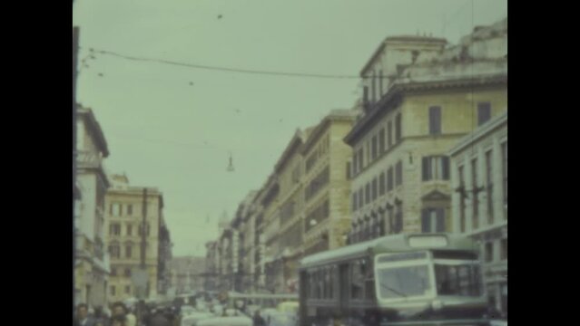 Italy 1964, Rome traffic scene