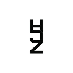 hjz letter original monogram logo design