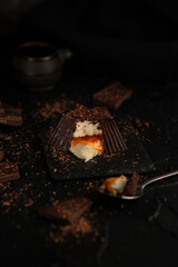 homemade glazed cottage cheese stuffed with apricot jam