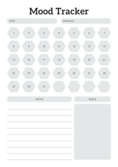 Black and White Mood Tracker