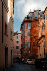 narrow street in rome