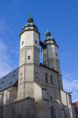Fototapeta na wymiar Church of St. Mary (or Marktkirche) in Halle, Germany 