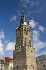 Fototapeta na wymiar Red Tower (or Roter Turm) in Halle, Germany