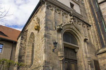 Gothic Church Moritzkirche in Halle, Germany