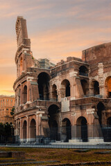 Fototapeta premium colosseum at sunset