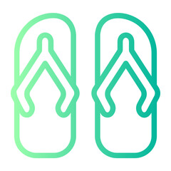 Flip Flops gradient icon