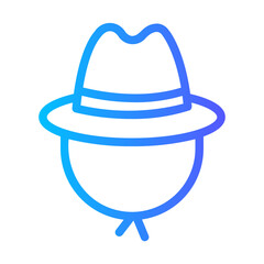 Hat gradient icon