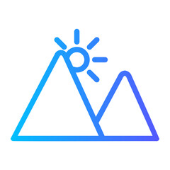 Mountain gradient icon