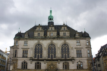 Fototapeta na wymiar City Hall (or Stadthaus) in Halle, Germany