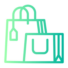 Shopping gradient icon