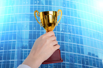 business financial success, professional cup, teamwork award, best entrepreneur, first businessman,...