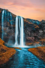 Foto op Plexiglas waterfall in the mountains © Robby
