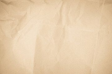 Paper vintage background. Recycle brown paper crumpled texture, Old paper surface for background.	