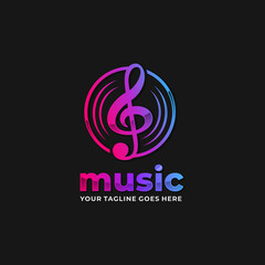 Music logo vector