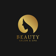 Beauty salon and spa logo vector