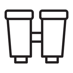 Binocular line icon