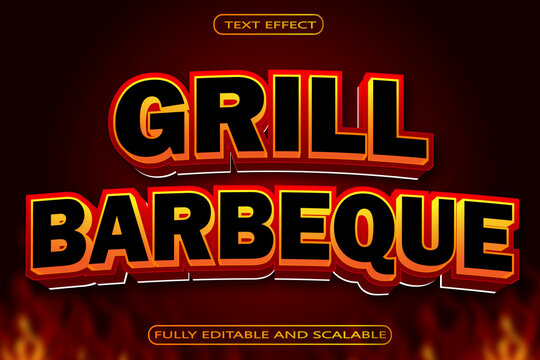 Baberque Editable Text Effect 3 Dimension Emboss Modern Style