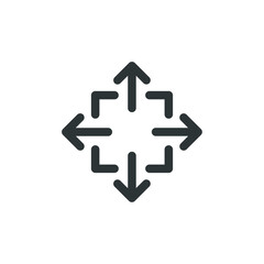 Vector sign of the Magnify symbol is isolated on a white background. Magnify icon color editable.