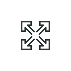 Fototapeta premium Vector sign of the Magnify symbol is isolated on a white background. Magnify icon color editable.