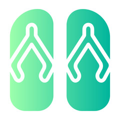 Flip Flops gradient icon