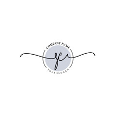 Obraz premium SC signature logo template vector