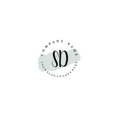 SD Beauty vector initial logo