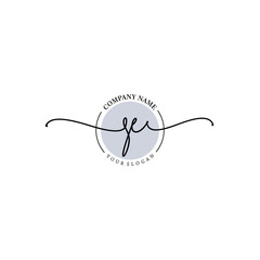 Obraz premium SE signature logo template vector
