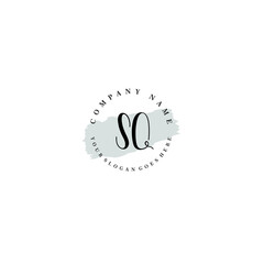 SQ Beauty vector initial logo