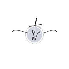 ST signature logo template vector	