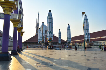 Naklejka premium Great Mosque of Central Java, Masjid Agung Jawa Tengah, Semarang, Indonesia
