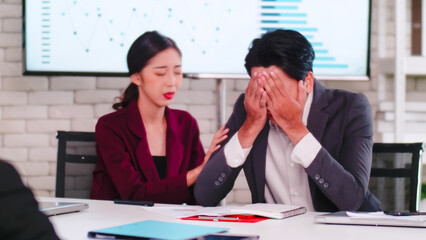 Team leader is blaming the team about the mistakes of the assigned tasks.