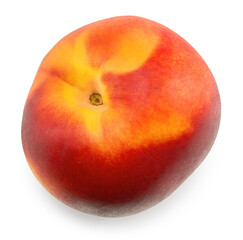 Nectarine isolated on white background. clipping path