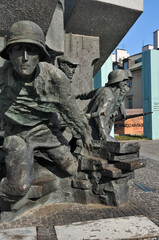 Obraz premium Monument of Uprising in Warsaw, Masovian Voivodeship, Poland