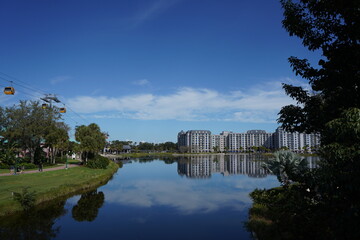 Obraz premium アメリカ合衆国 フロリダ州 リゾートの様子