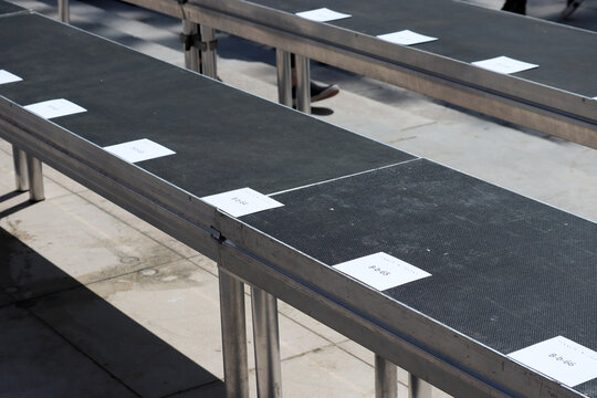 Seat With Invitations Before Rick Owens Spring Summer 2023 Runway Show