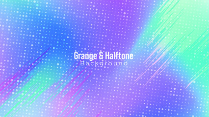 Grunge halftone abstract pattern vector background