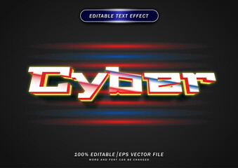 Cyber monday editable text effect. font styles theme metal gradient