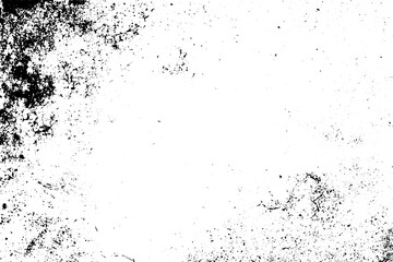 Vector dust overlay distress. Grunge texture monochrome background.